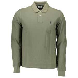 U.S. POLO ASSN. Green Cotton Men Polo Shirt