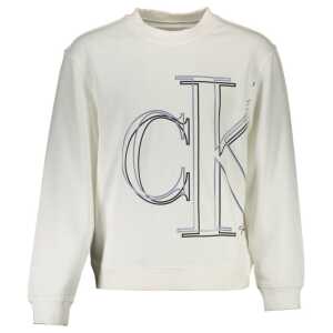 Calvin Klein White Cotton Men Sweater