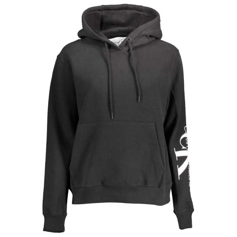 Calvin Klein Black Cotton Women Sweatshirt, theFeinheit