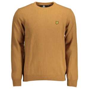 Lyle & Scott Brown Wool Men Sweater
