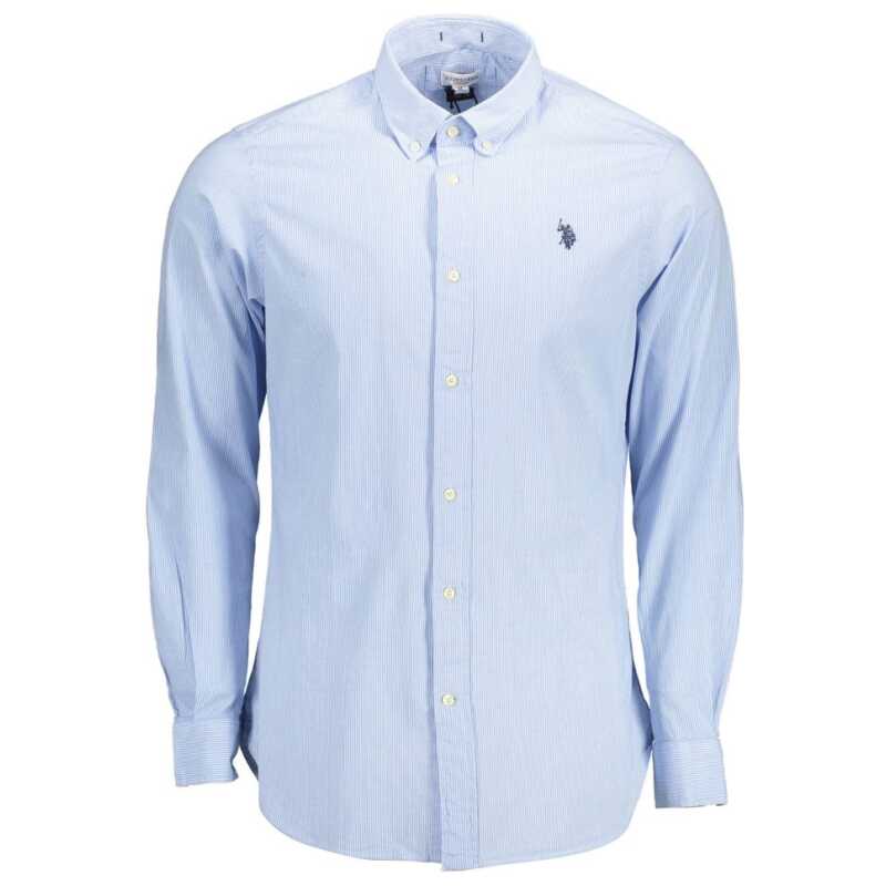 U.S. POLO ASSN. Light Blue Cotton Mens Shirt, theFeinheit