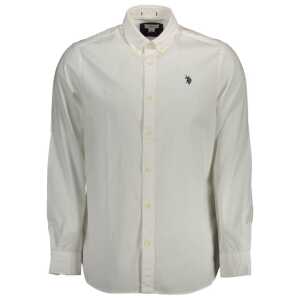 U.S. POLO ASSN. White Cotton Men Shirt