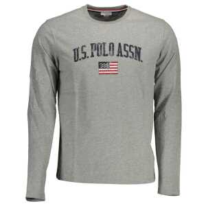 U.S. POLO ASSN. Gray Cotton Mens TShirt