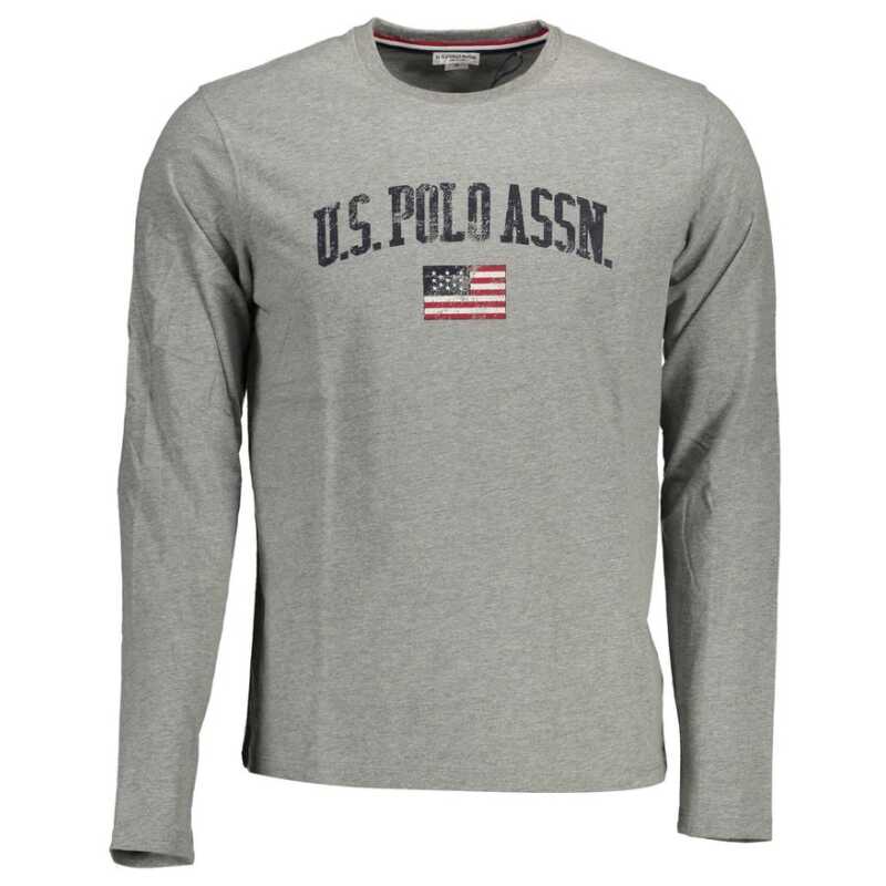 U.S. POLO ASSN. Gray Cotton Mens TShirt, theFeinheit