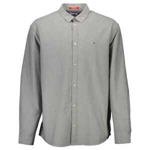 Tommy Hilfiger Gray Cotton Men Shirt