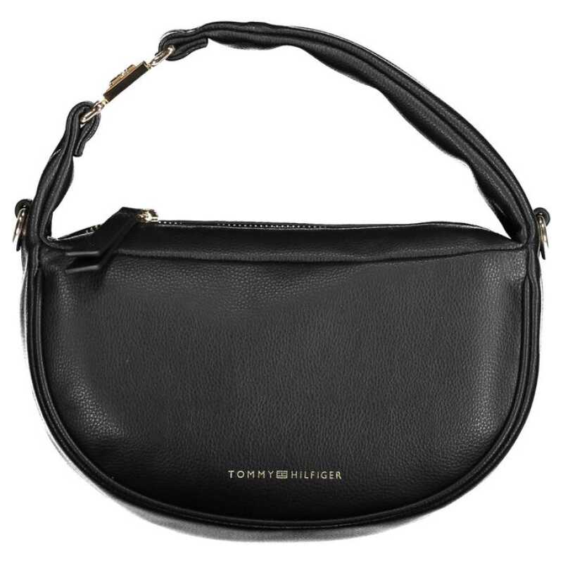 Tommy Hilfiger Black Polyester Handbag, theFeinheit