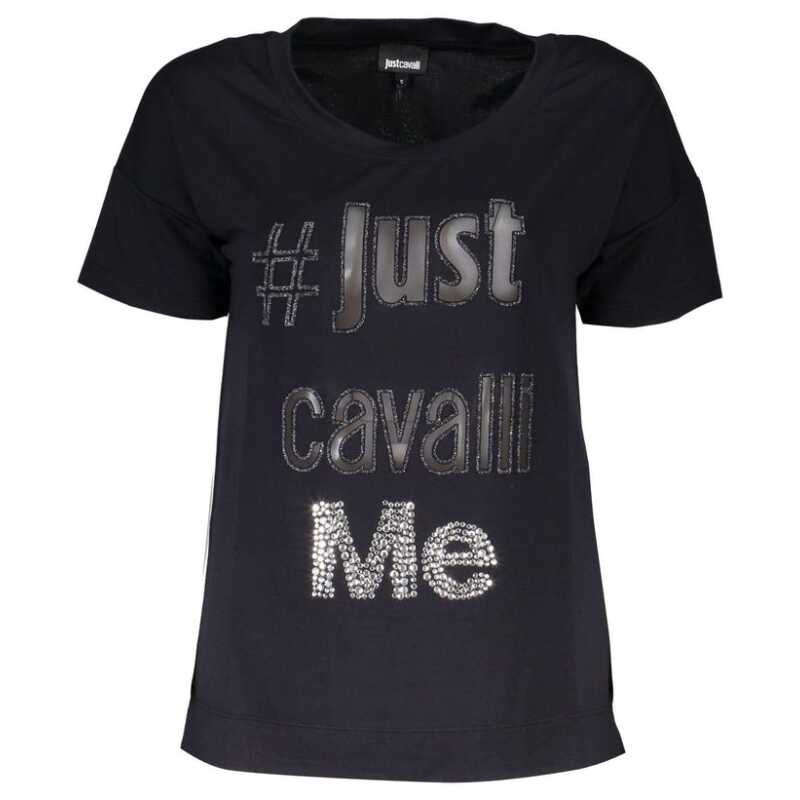 Just Cavalli Black Polyester Tops &amp; T-Shirt, theFeinheit
