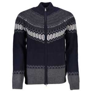 Gant Elegant Long Sleeve Zip Cardigan in Blue