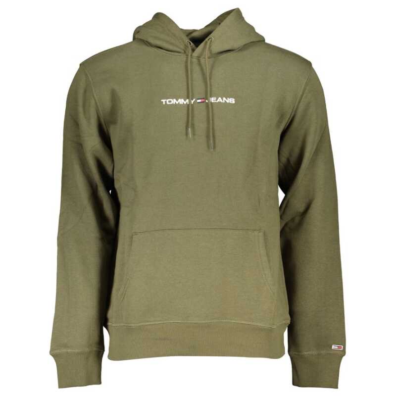 Tommy Hilfiger Green Cotton Men Sweater, theFeinheit
