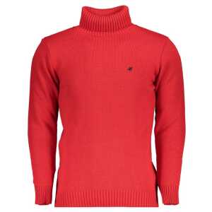 U.S. Grand Polo Elegant Turtleneck Sweater with Embroidery Detail