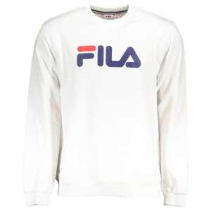 Fila Classic Crew Neck Fleece Sweatshirt in White