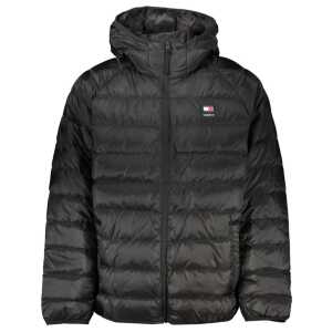 Tommy Hilfiger Elegant Black Hooded Jacket