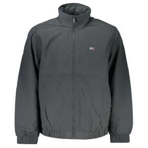 Tommy Hilfiger Sleek Gray Recycled Nylon Jacket