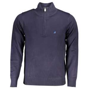 U.S. Grand Polo Chic Half-Zip Sweater with Elegant Embroidery