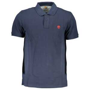 Timberland Blue Cotton Polo Shirt