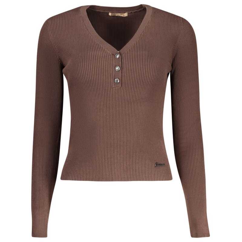 Guess Jeans Brown Viscose Sweater, theFeinheit