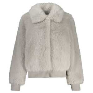 Guess Jeans Gray Polyester Jackets & Coat