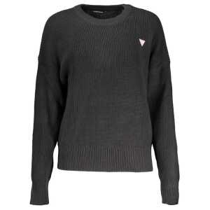 Guess Jeans Black Cotton Sweater