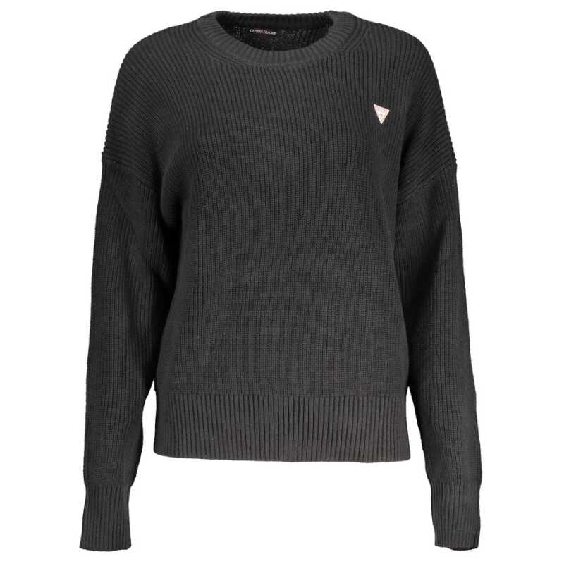 Guess Jeans Black Cotton Sweater, theFeinheit