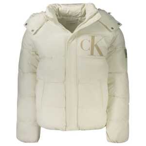 Calvin Klein White Polyamide Men Jacket
