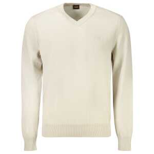 Hugo Boss Beige Cotton Men Sweater