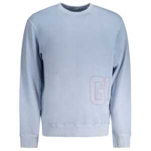 Guess Jeans Light Blue Cotton Men Sweater