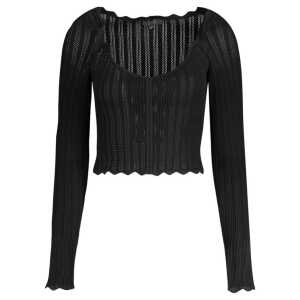 Guess Jeans Black Viscose Women Sweater