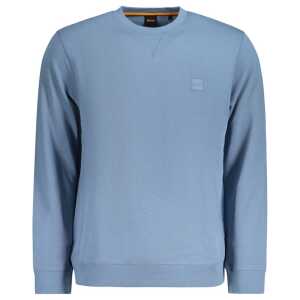 Hugo Boss Light Blue Cotton Men Sweater