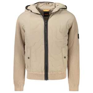 Hugo Boss Beige Cotton Men Jacket