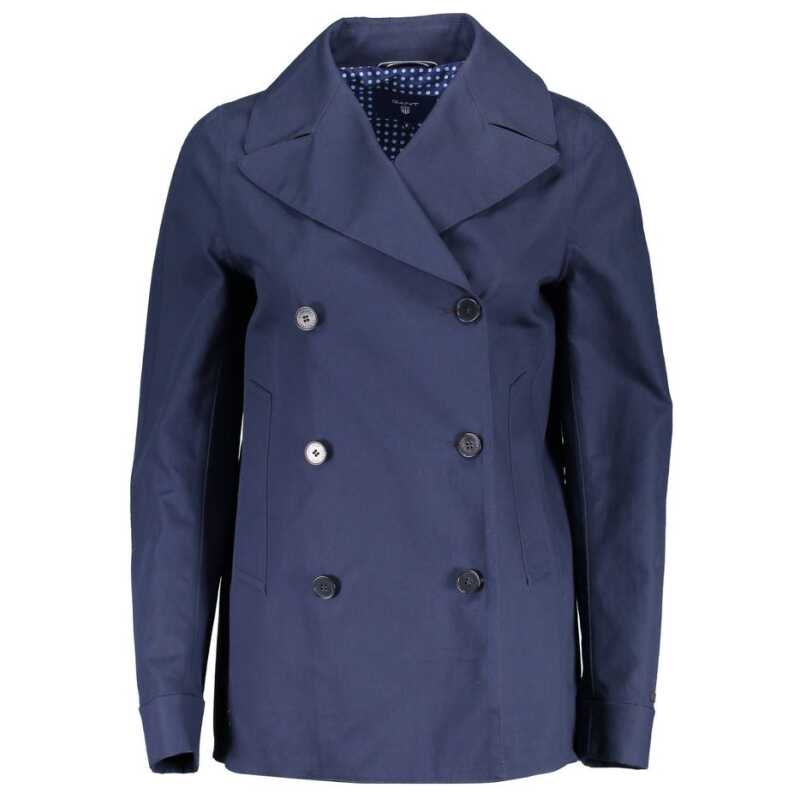 Gant Blue Cotton Women Jacket, theFeinheit