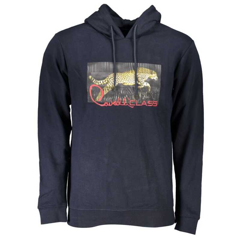 Cavalli Class Blue Cotton Men Sweater, theFeinheit