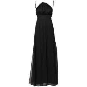 Marciano by Guess Black Tulle Pearl Sleeveless Long Gown Dress