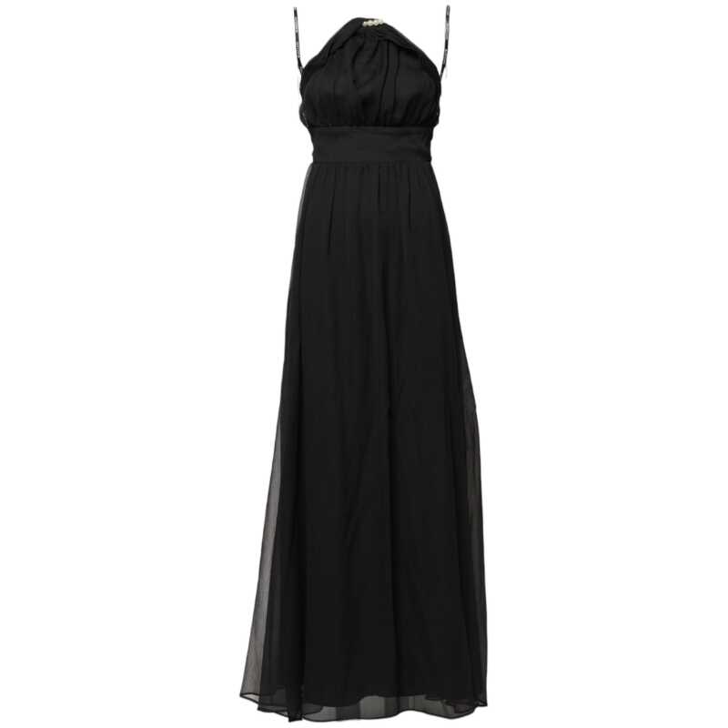 Marciano by Guess Black Tulle Pearl Sleeveless Long Gown Dress, theFeinheit
