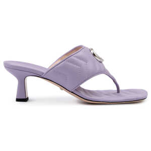 Gucci Mystic Purple Nappa Charlotte Leather Sandals