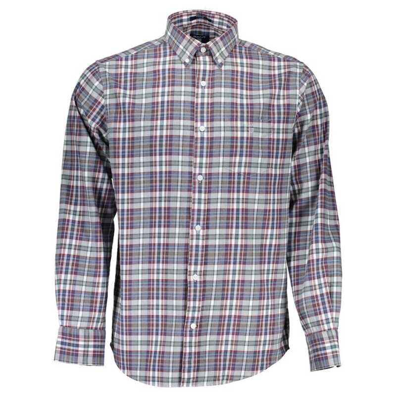 Gant Elegant Blue Cotton Button-Down Shirt, theFeinheit