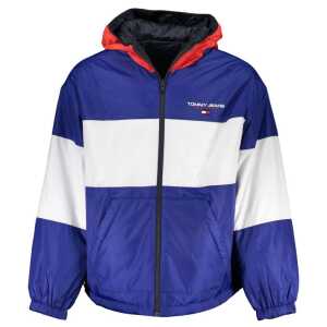 Tommy Hilfiger Blue Polyester Men's Reversible Jacket