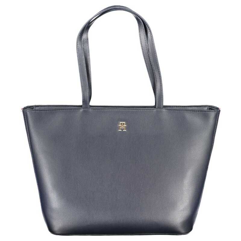 Tommy Hilfiger Blue Polyester Handbag, theFeinheit