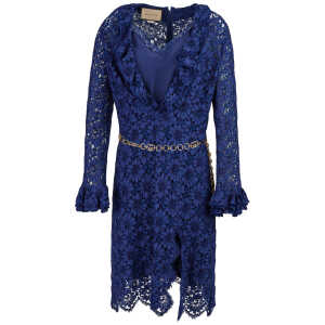 Gucci Blu Viscose and Cotton Mid Long Dress