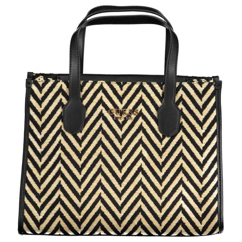 Guess Jeans Black Cotton Handbag, theFeinheit