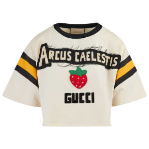 Gucci White Cotton Hooded T-shirt