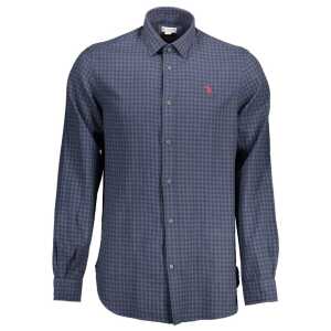 U.S. POLO ASSN. Blue Cotton Men Shirt
