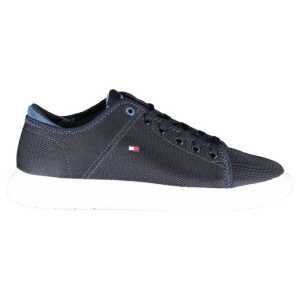 Tommy Hilfiger Blue Recycled Polyester Men Sneaker