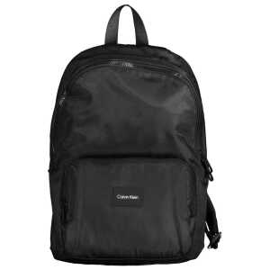 Calvin Klein Black Polyester Men Backpack