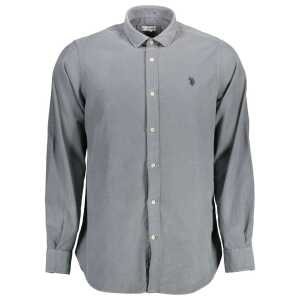 U.S. POLO ASSN. Blue Cotton Men Shirt