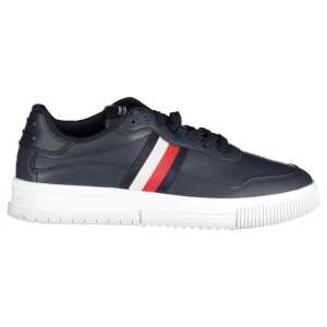 Tommy Hilfiger Blue Leather Men Sneaker