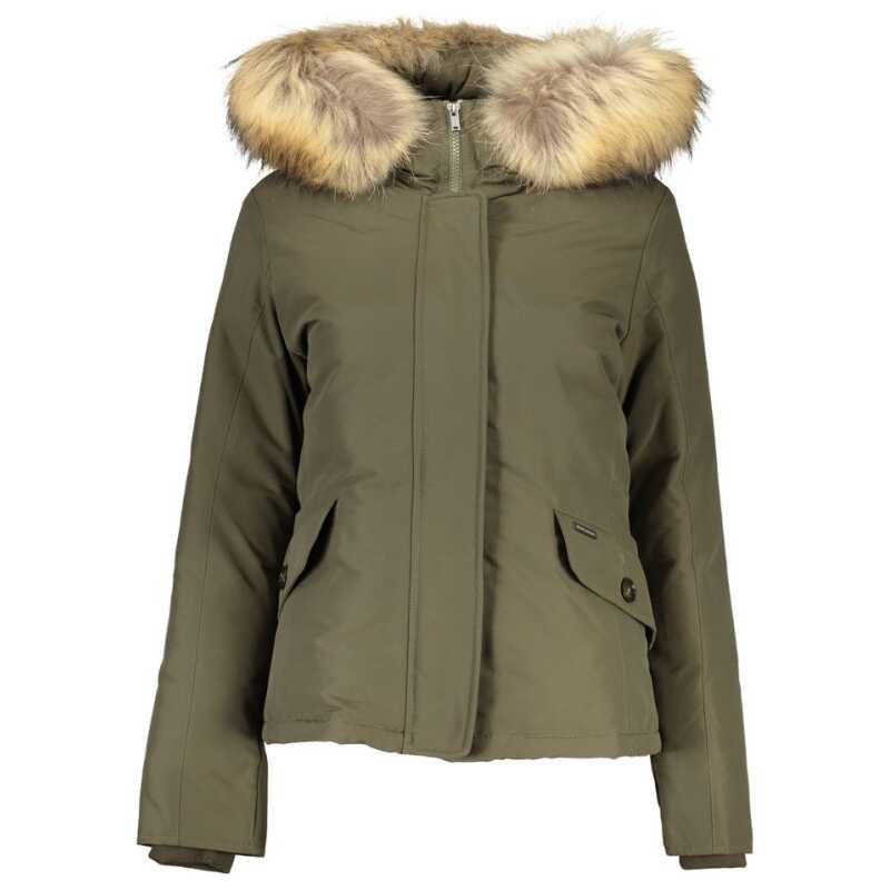 Woolrich Green Cotton Jackets &amp; Coat, theFeinheit