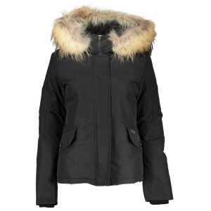 Woolrich Black Cotton Jackets & Coat