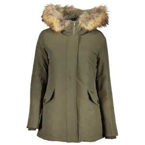 Woolrich Green Cotton Jackets & Coat