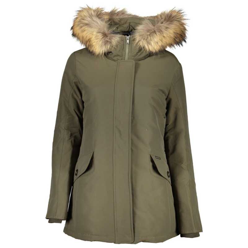 Woolrich Green Cotton Jackets &amp; Coat, theFeinheit