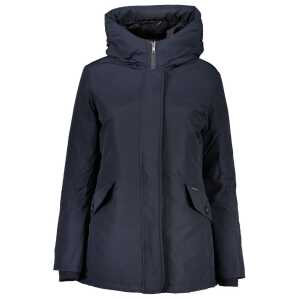 Woolrich Blue Cotton Jackets & Coat